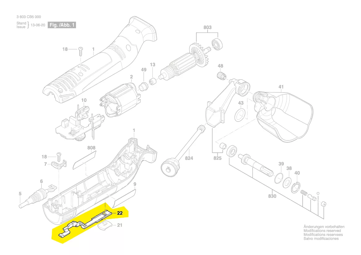 Tringle commande interrupteur réf. 2 609 007 716